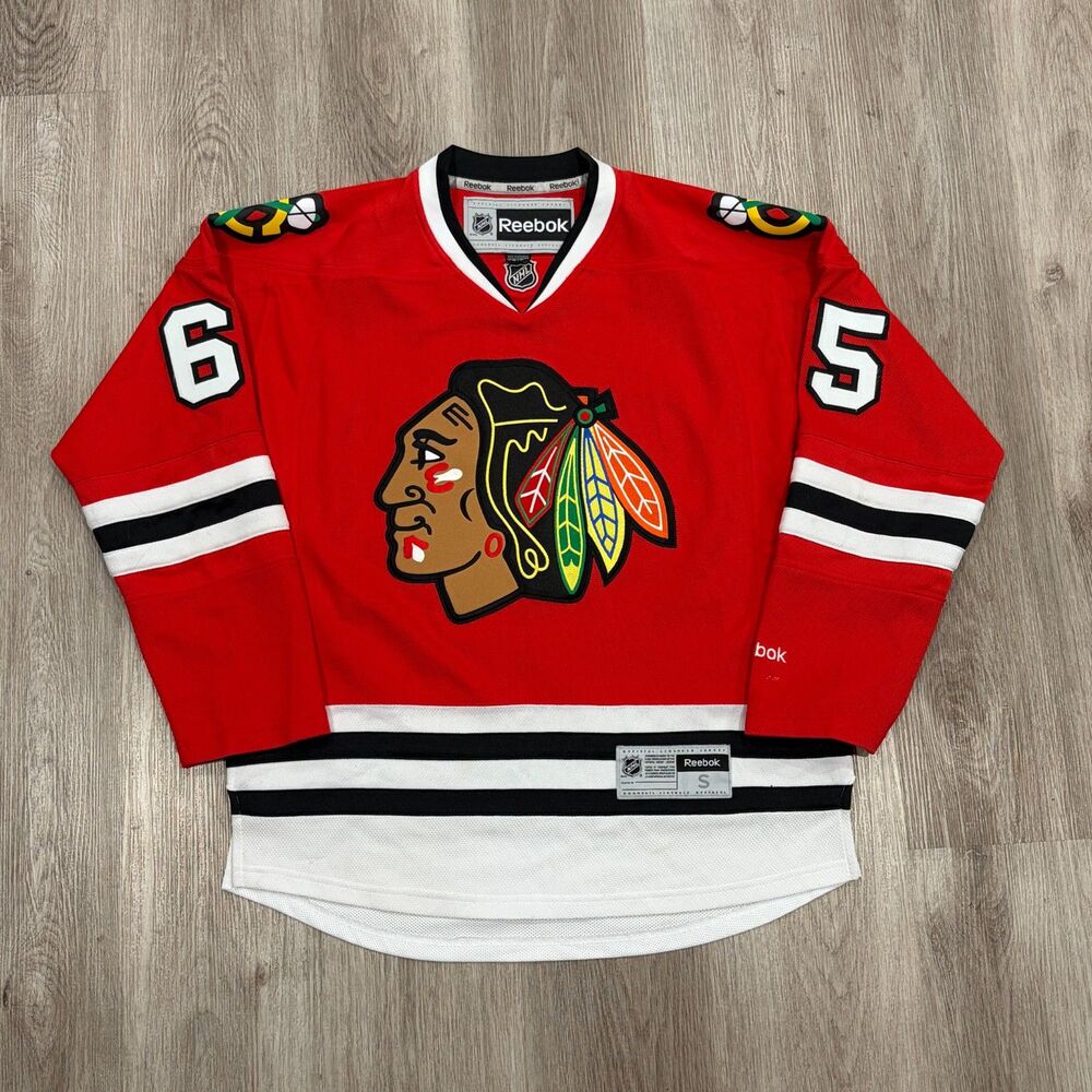 Vintage Chicago Blackhawks Vintage Reebok Jersey #65 Andrew Shaw Size Small NHL
